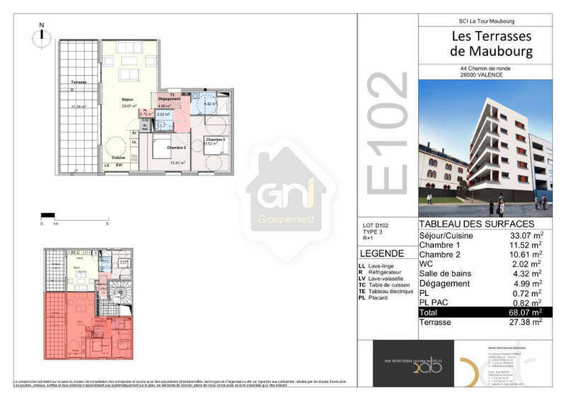 Vente appartement 3 pièces 68 m² à Valence 26000