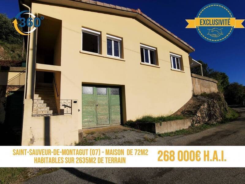 Vente maison 4 pièces 72 m² à Saint-Sauveur-de-Montagut 07190