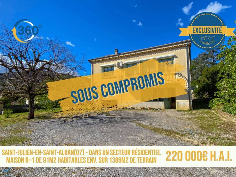 Vente maison 4 pièces 91 m² à Saint-Julien-en-Saint-Alban 07000