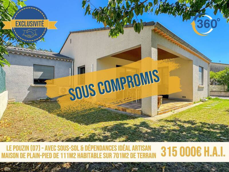 Vente maison 4 pièces 111 m² à Le Pouzin 07250