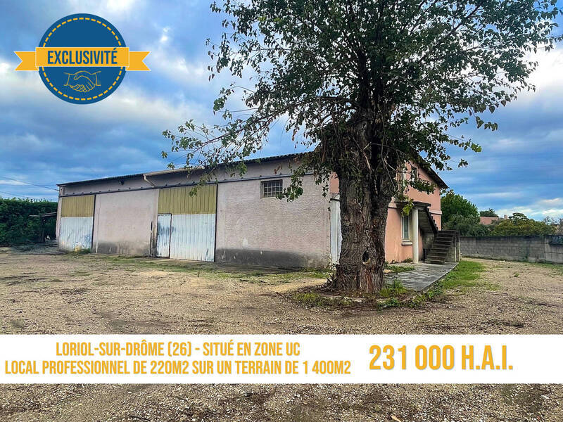 Vente fonds de commerce à Loriol-sur-Drôme 26270 231 000 €