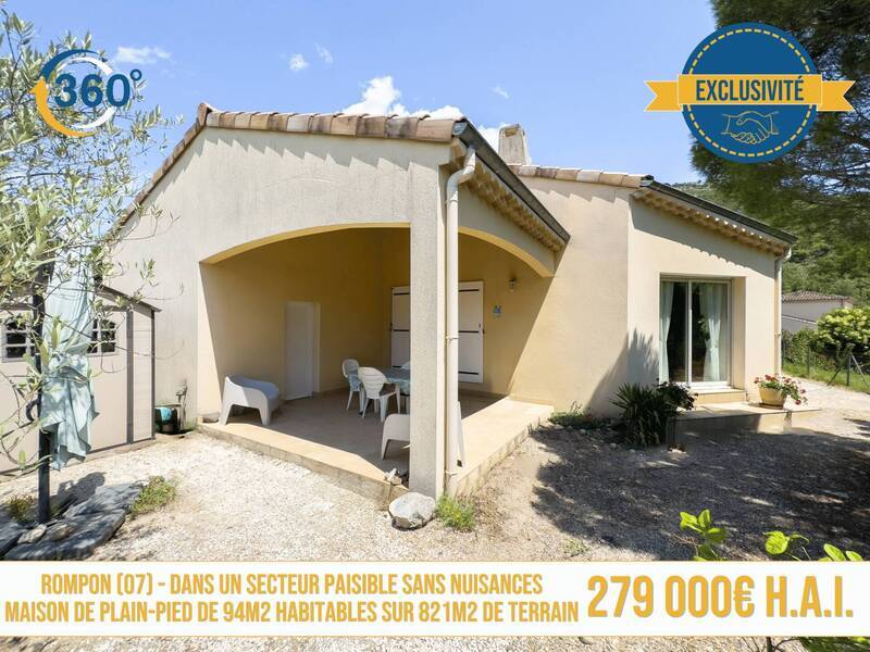 Vente maison 5 pièces 94 m² à Rompon 07250