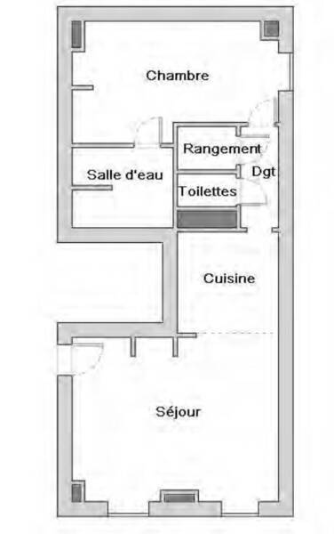 Vente appartement 2 pièces 48 m² à Romans-sur-Isère 26100