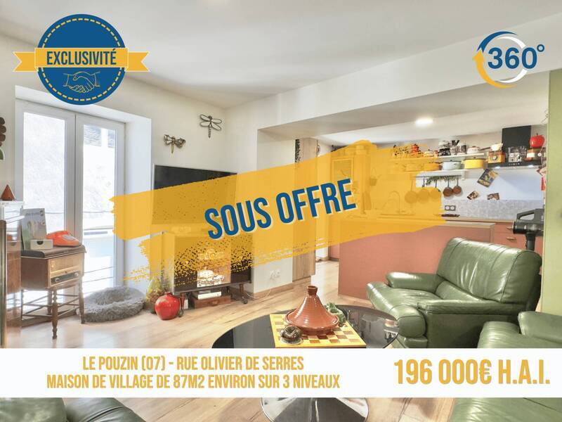 Vente maison 4 pièces 90 m² à Le Pouzin 07250