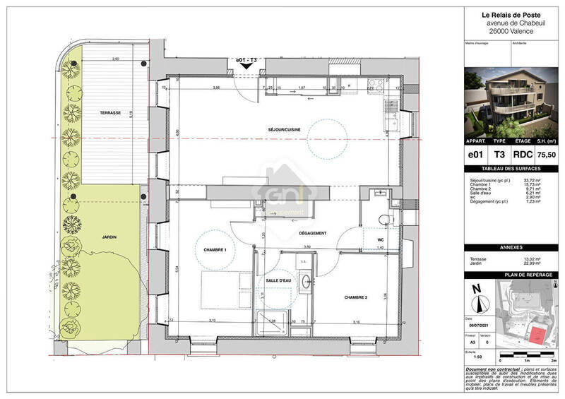 Vente appartement 3 pièces 75 m² à Valence 26000