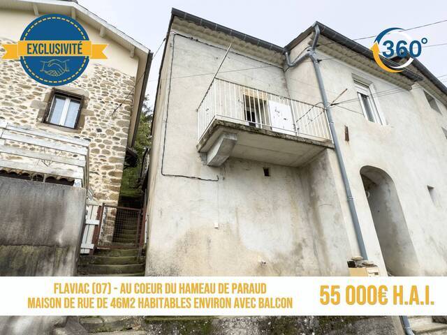 Vente Maison 3 pièces 46 m² Flaviac 07000