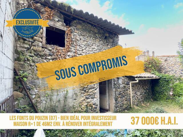 Vente Maison 4 pièces 46 m² Rompon 07250