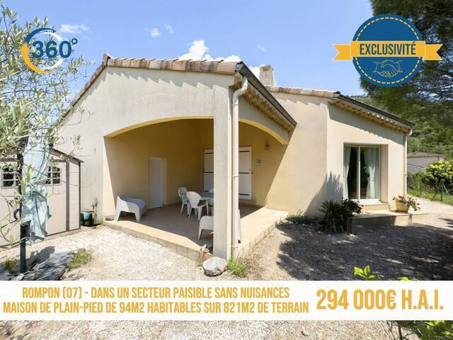 Vente Maison 5 pièces 94 m² Rompon 07250