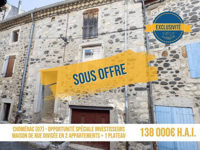 Vente Immeuble Chomérac 07210