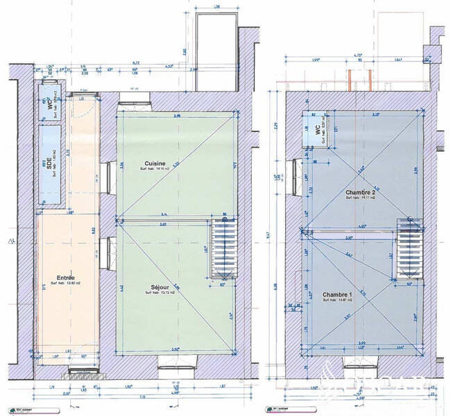 Vente maison 3 pièces 63.35 m² - Nantes 44100