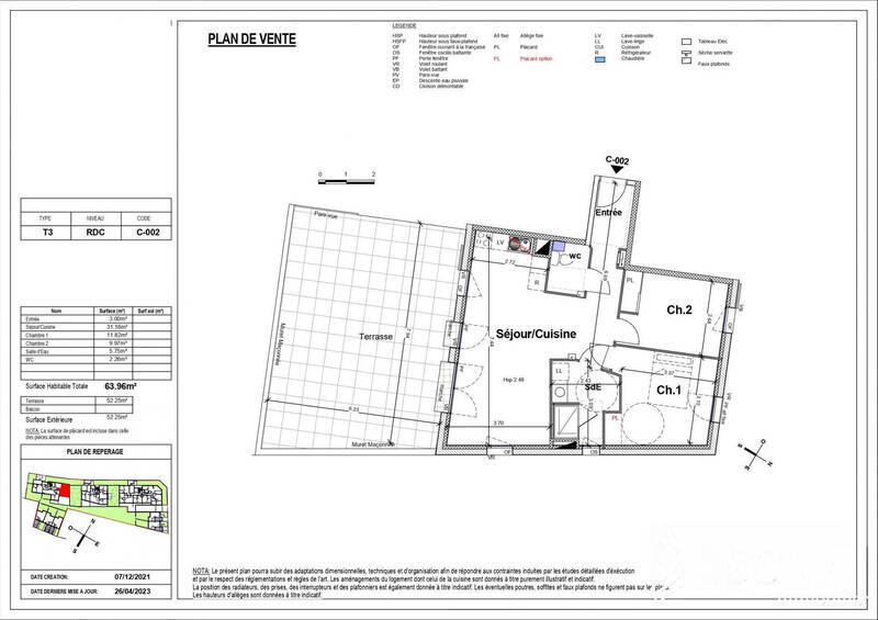 Vente appartement - Nantes 44300