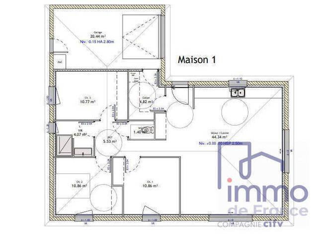Sale House 4 rooms 92.65 m² Saint-Cyprien 42160