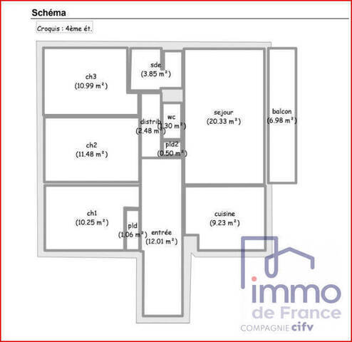 Vente Appartement 5 pièces 90.46 m² Brives-Charensac 43700