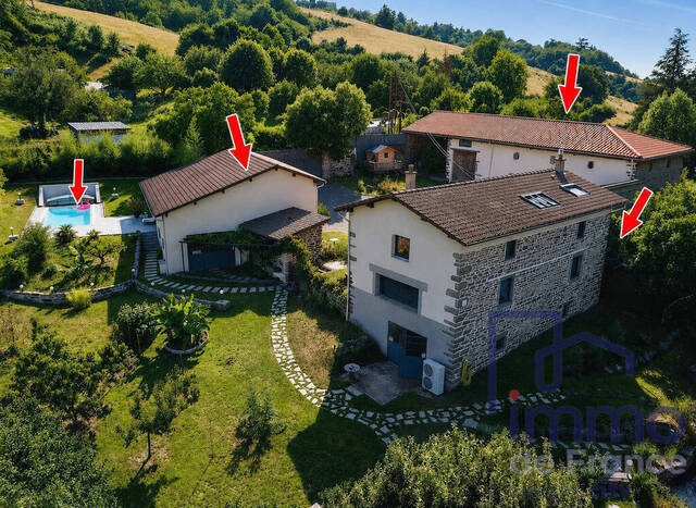Vente Maison ferme 6 pièces 176 m² La Tour-en-Jarez 42580