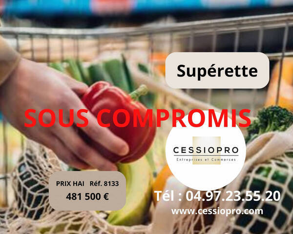 Vente Fonds de commerce superette - magasin d'alimentation - tout alimentaire 606 m² Fréjus (83600)