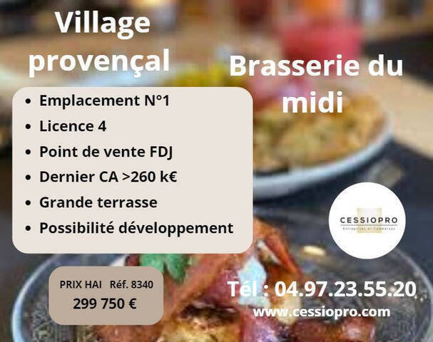 Vente Fonds de commerce brasserie - licence iv 100 m² Salon-de-Provence (13300)
