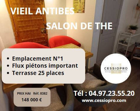 Sale Business salon de th&eacute; 40 m² Antibes (06160)