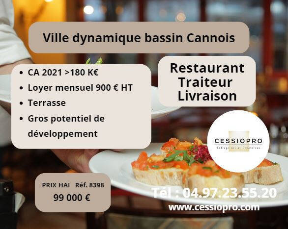 Sale Business restaurant - vente &agrave; emporter - traiteur 72 m² Mougins (06250)