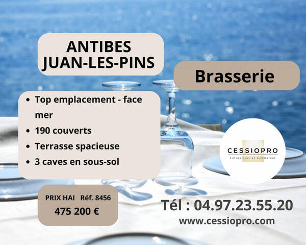 Vente Fonds de commerce brasserie 100 m² Antibes (06160)