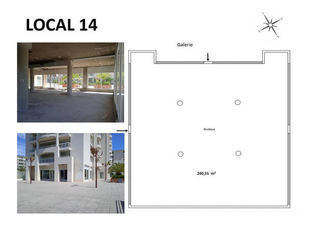 Louer Local commercial 240 m² Antibes (06160)