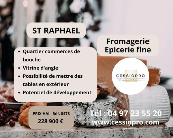 Vente Fonds de commerce tout alimentaire - magasin d'alimentation 60 m² Saint-Raphaël (83700)