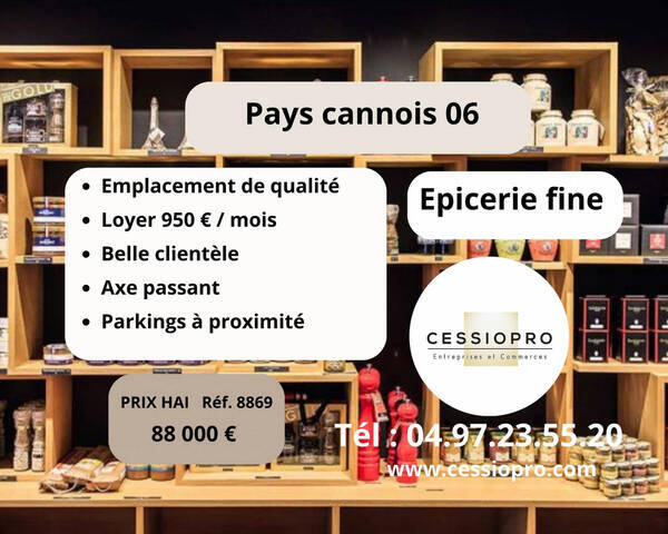 Sale Business magasin d'alimentation 23 m² Mougins (06250)