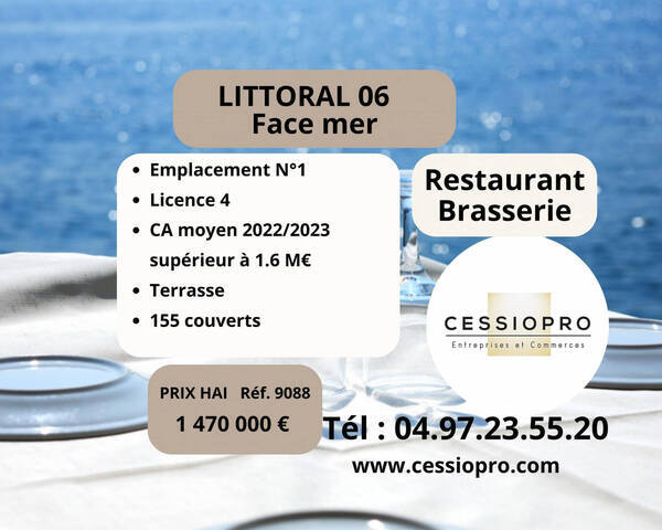 Sale Business restaurant - brasserie 135 m² Saint-Laurent-du-Var (06700)