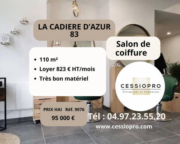 Vente Fonds de commerce salon de coiffure 110 m² La Cadière-d'Azur (83740)