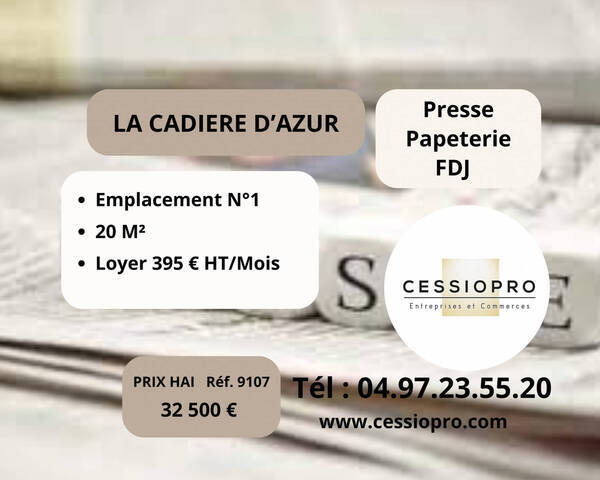 Vente Fonds de commerce loto 20 m² La Cadière-d'Azur (83740)
