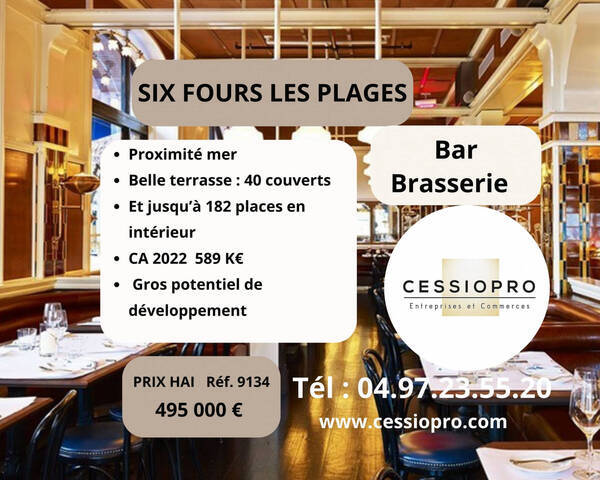 Sale Business bar - brasserie 200 m² Six-Fours-les-Plages (83140)