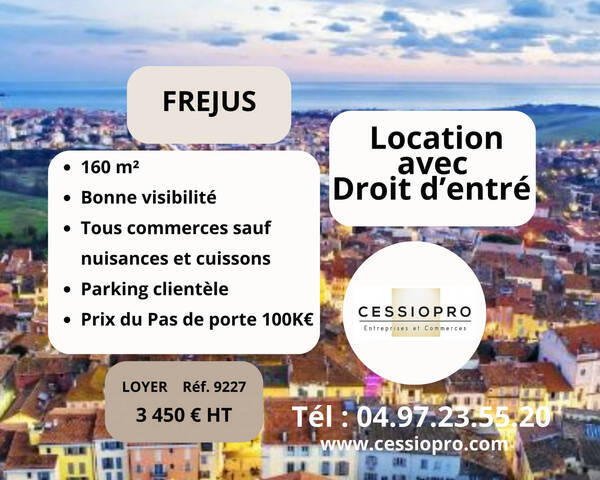 Louer Local commercial 160 m² Fréjus (83600)