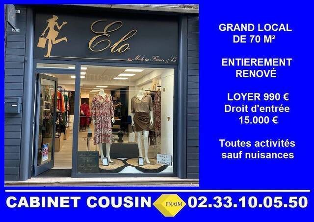 Rent Professional premises locaux commerciaux - boutique Cherbourg-en-Cotentin (50100)