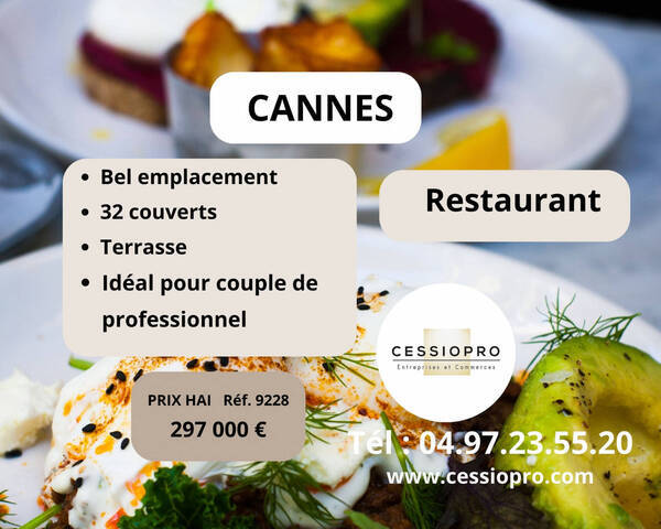 Sale Business restaurant 51 m² Cannes (06150)
