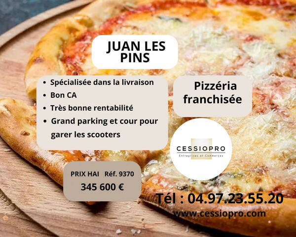 Vente Fonds de commerce pizzeria 100 m² Juan-les-Pins (06160)