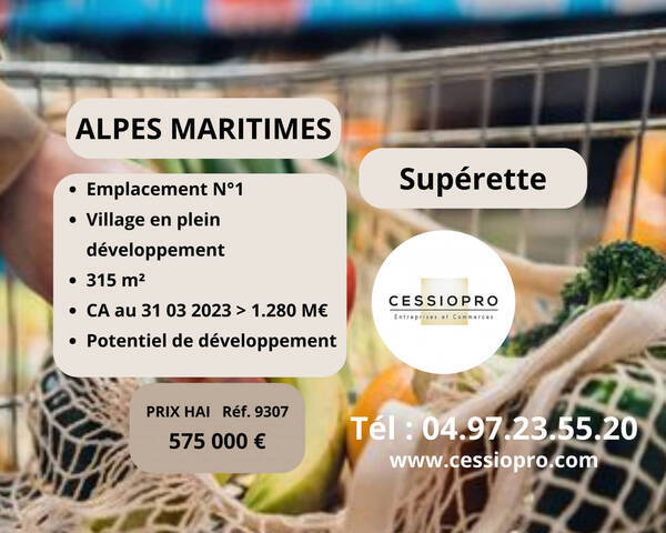 Vente Fonds de commerce magasin d'alimentation - supermarch&eacute; - superette - tout alimentaire 315 m² Montauroux (83440)