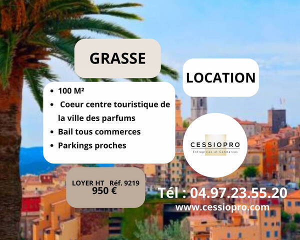 Louer Local commercial 100 m² Grasse (06130)