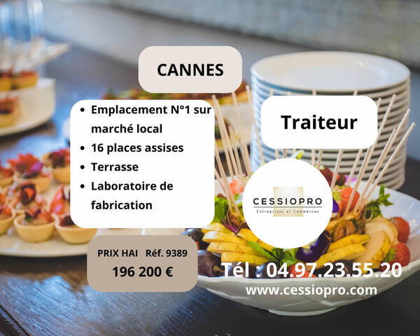 Vente Fonds de commerce traiteur 56 m² Cannes (06150)