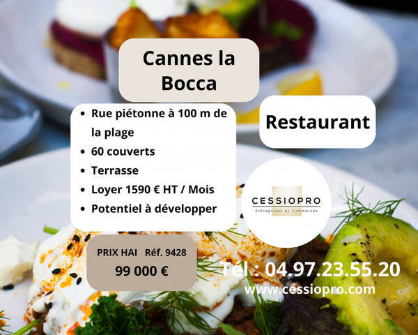 Sale Business restaurant 90 m² Cannes (06150)