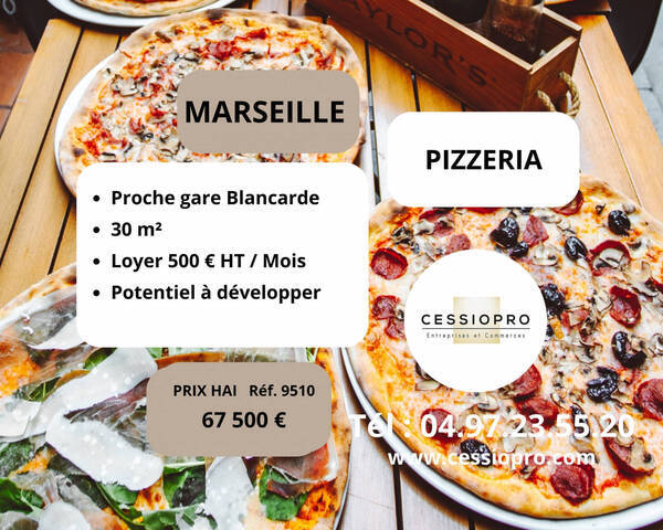 Vente Fonds de commerce pizzeria 52 m² Marseille 4e Arrondissement (13004)