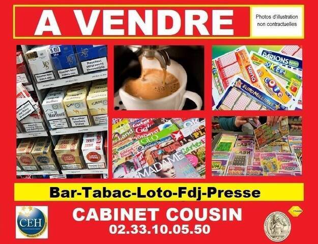 Vente Fonds de commerce bar - brasserie - tabac Carentan (50500)