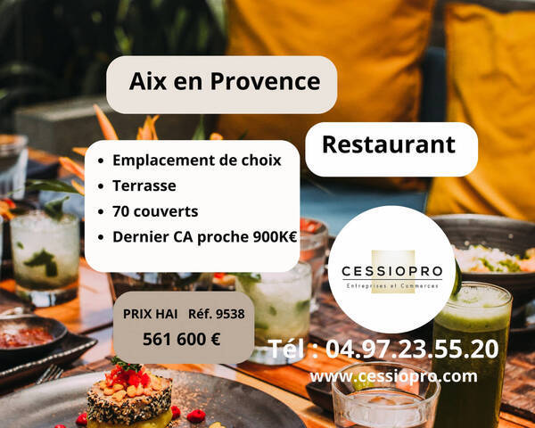 Sale Business restaurant 120 m² Aix-en-Provence (13090)