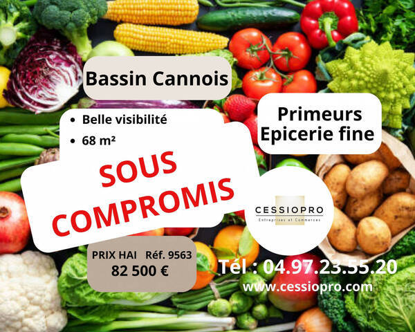 Vente Fonds de commerce magasin d'alimentation - superette 68 m² Mougins (06250)