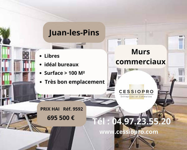 Sale Business murs commerciaux 108 m² Juan-les-Pins (06160)