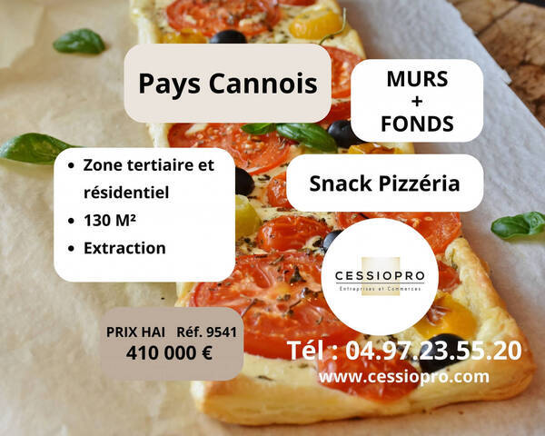 Vente Fonds de commerce pizzeria - restauration rapide 130 m² Cannes (06150)