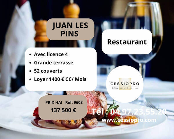 Sale Business restaurant 50 m² Juan-les-Pins (06160)