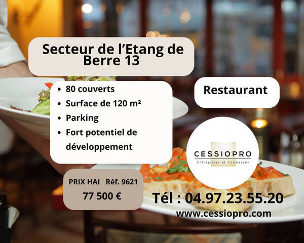 Sale Business restaurant 120 m² Châteauneuf-les-Martigues (13220)