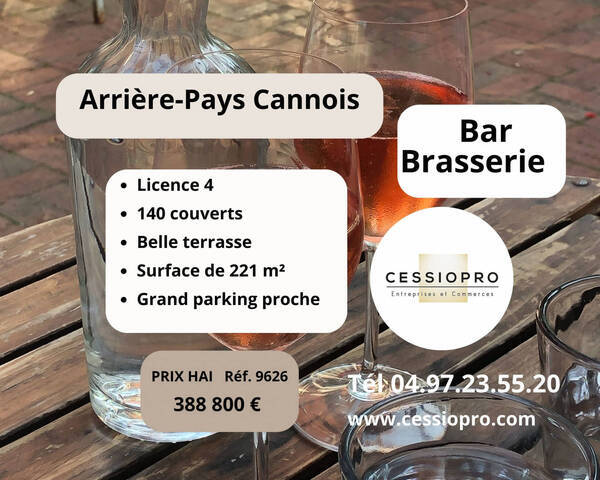 Sale Business brasserie - bar 221 m² Le Tignet (06530)