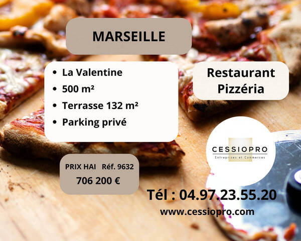 Sale Business restaurant - pizzeria 629 m² Marseille 11e Arrondissement (13011)