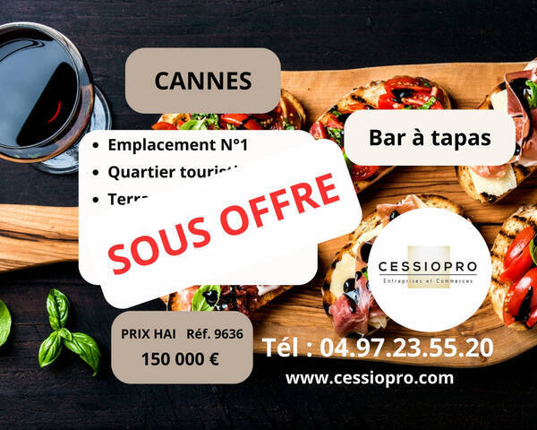 Sale Business bar - restaurant 56 m² Cannes (06150)