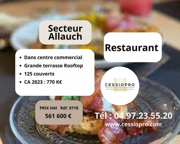 Sale Business restaurant 286 m² Allauch (13190)